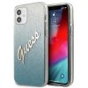 Guess GUHCP12SPCUGLSBL iPhone 12 mini5,4 niebieski/blue hardcase Glitter Gradient Script